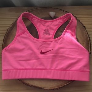 Hot Pink Nike Dri-Fit Sports Bra
